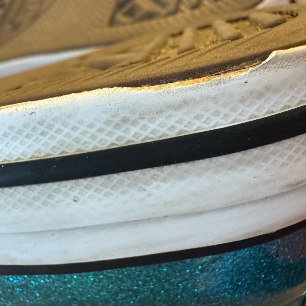 Converse Kids Shimmering Teal Sneakers - Picture 10 of 12